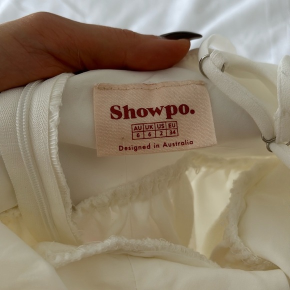 Showpo. White mini spaghetti strap dress you got nothing to prove - Picture 3 of 7